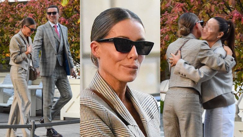 Małgorzata Rozenek i Radosław Majdan z przyjaciółmi