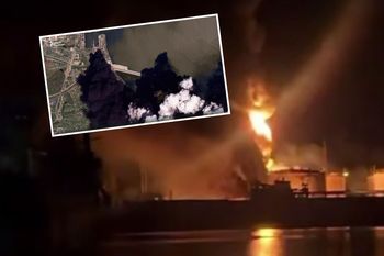 Pożar w Kerczu widoczny z kosmosu. Zdjęcie mówi wszystko