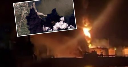 Pożar w Kerczu widoczny z kosmosu. Zdjęcie mówi wszystko