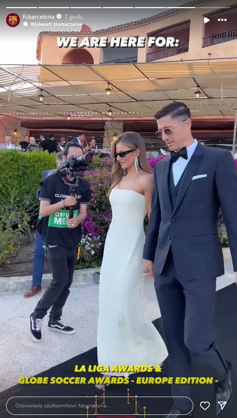 Anna i Robert Lewandowscy na gali