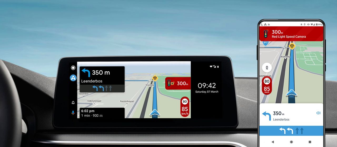 AmiGO w Android Auto, fot. materiały prasowe TomTom.