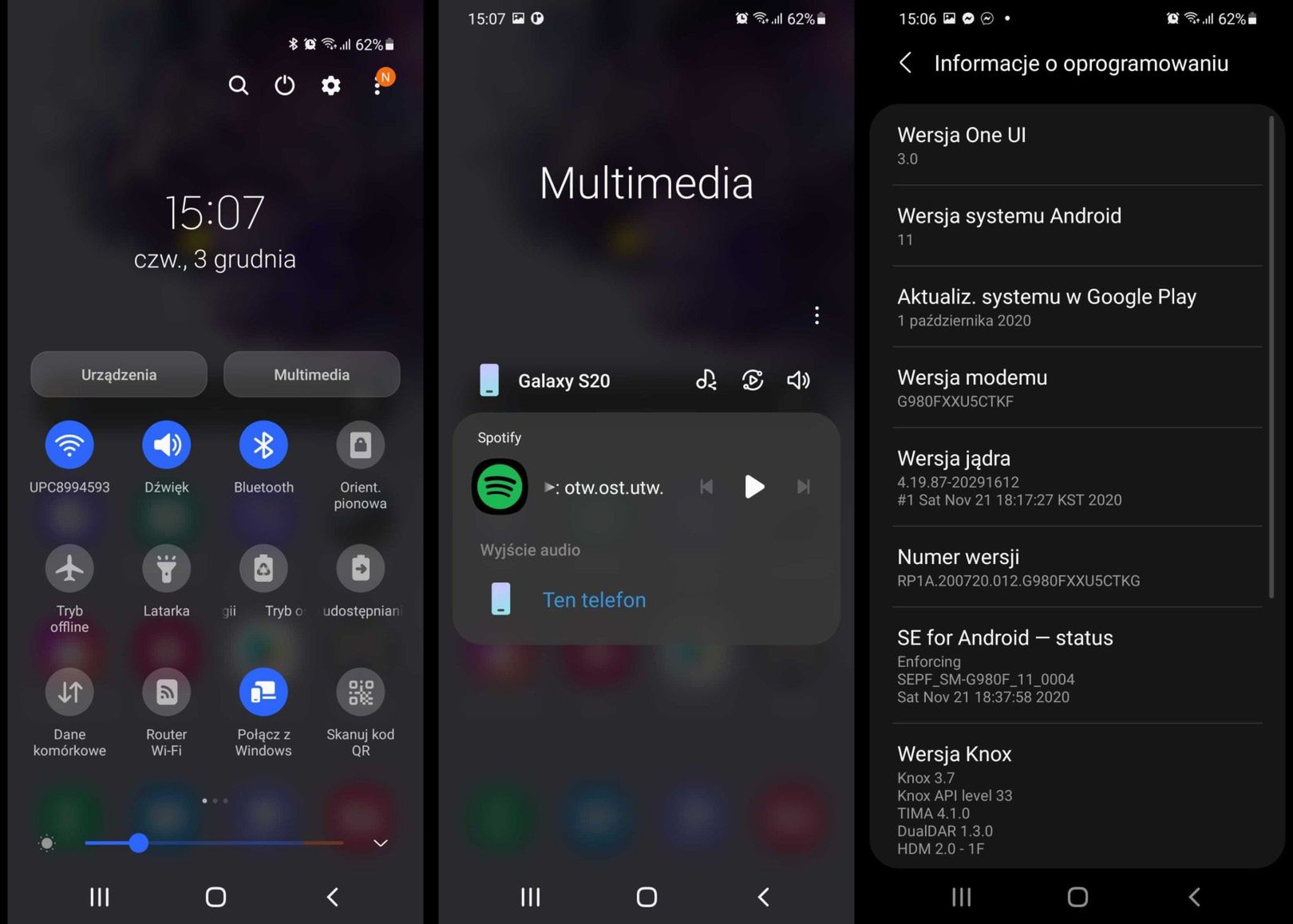 Samsung Galaxy S20 dostaje aktualizację. Android 11 i One UI 3 już w Polsce 3