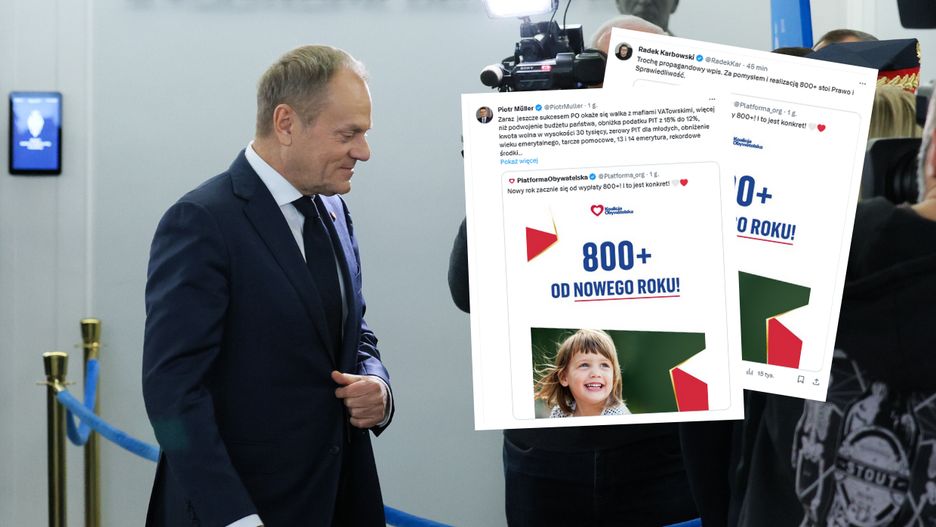 Wpis w mediach społecznościowych PO ws. 800 plus wywołał lawinę komentarzy