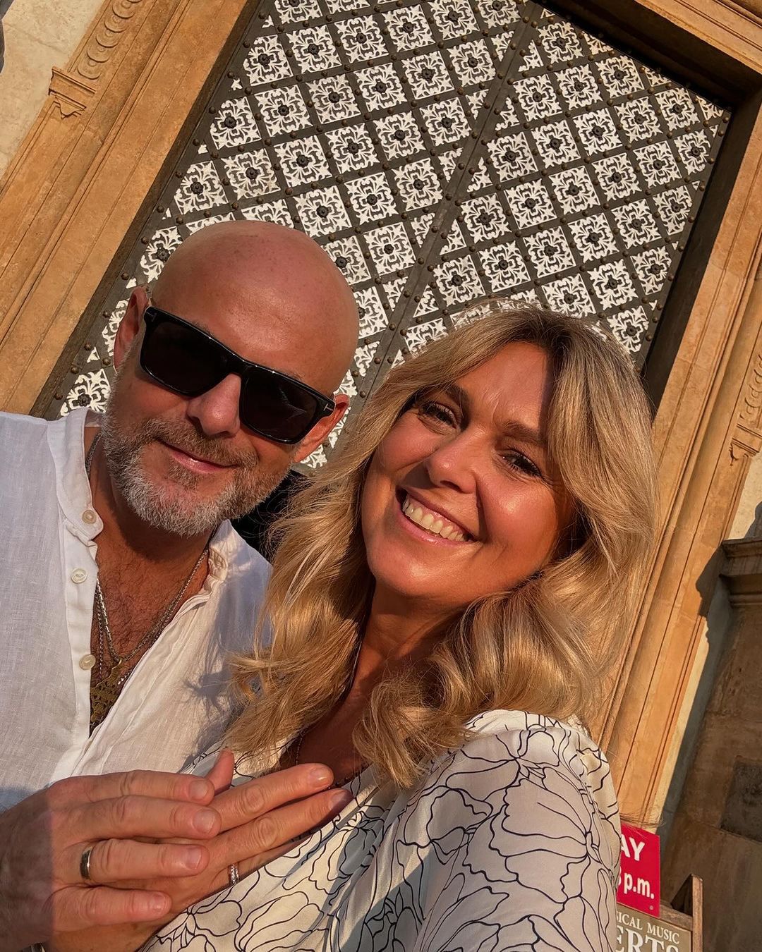 Ewa Wachowicz z mężem