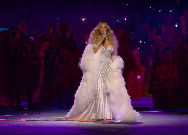 Mariah Carey podczas ceremonii otwarcia