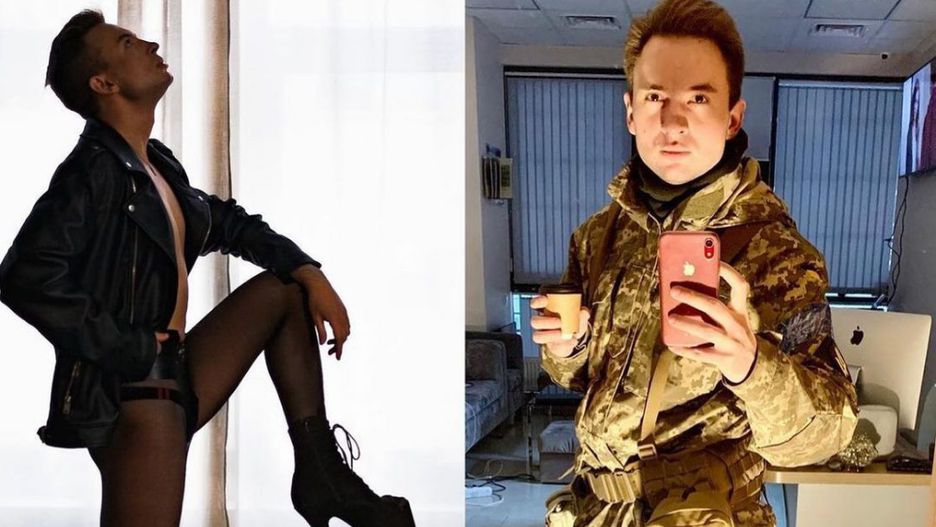 Oficjalny profil Ukriany na Instagramie udostępnił zdjęcie Iwana Honzyka, osoby nieheteronormatywnej