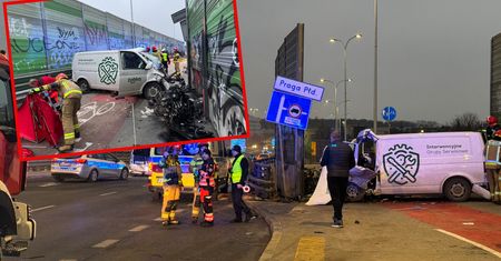 Karambol w stolicy. Fragmenty aut rozrzucone na kilkadziesiąt metrów