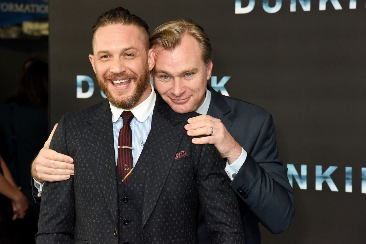 Christopher Nolan i gwiazda filmu "Dunkierka", Tom Hardy