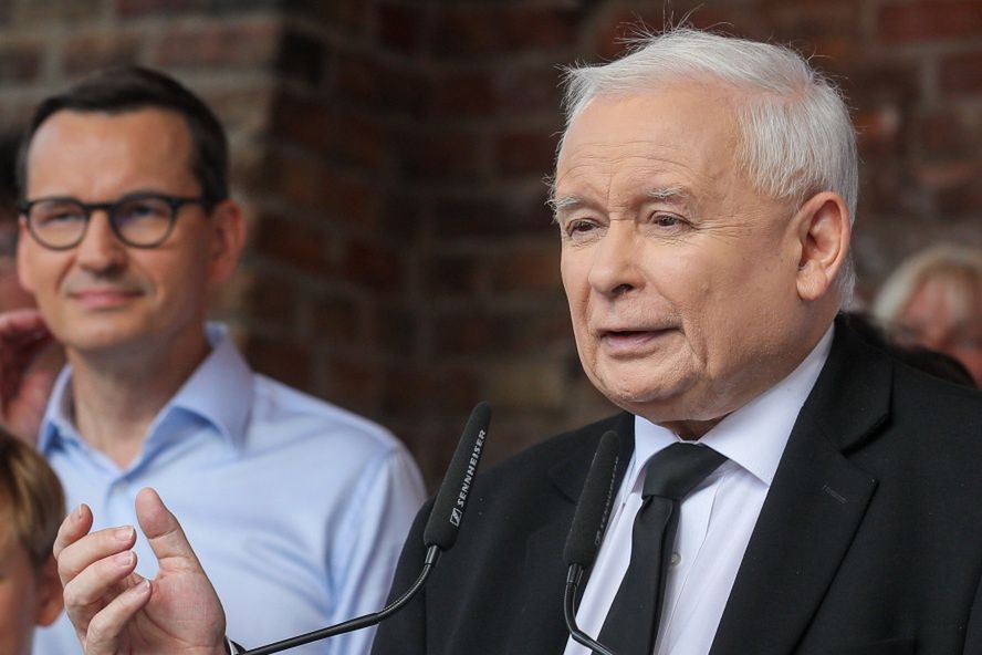 Prezes PiS Jarosław Kaczyński w Pułtusku