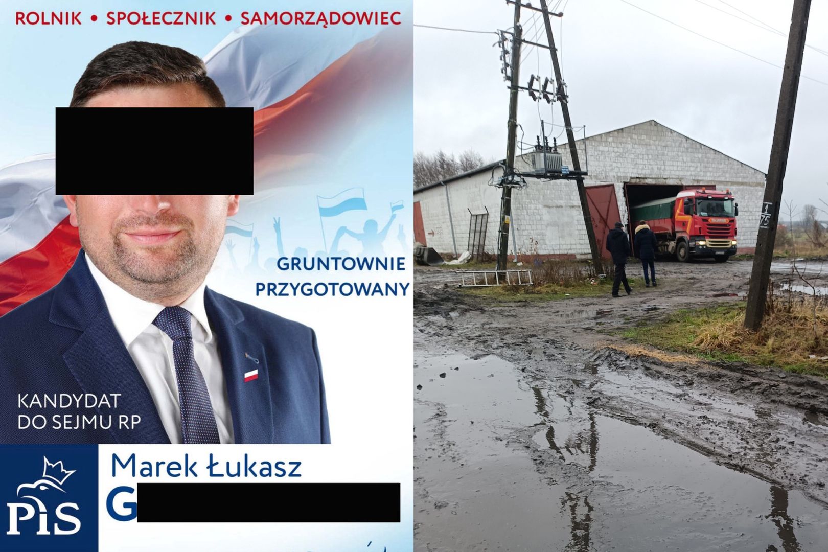 Rolnicy z Mazowsza szukają byłego działacza PiS, twierdząc, że jest im winny im pieniądze za płody rolne
