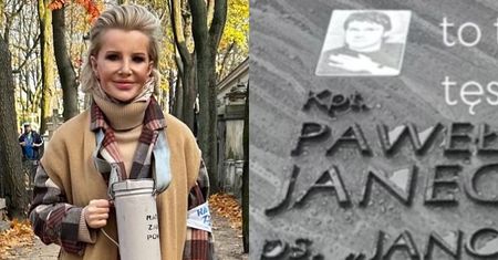 Joanna Racewicz wybrała się na Powązki z synem i pokazała grób męża: "Unikaliśmy cmentarzy o tej porze roku"