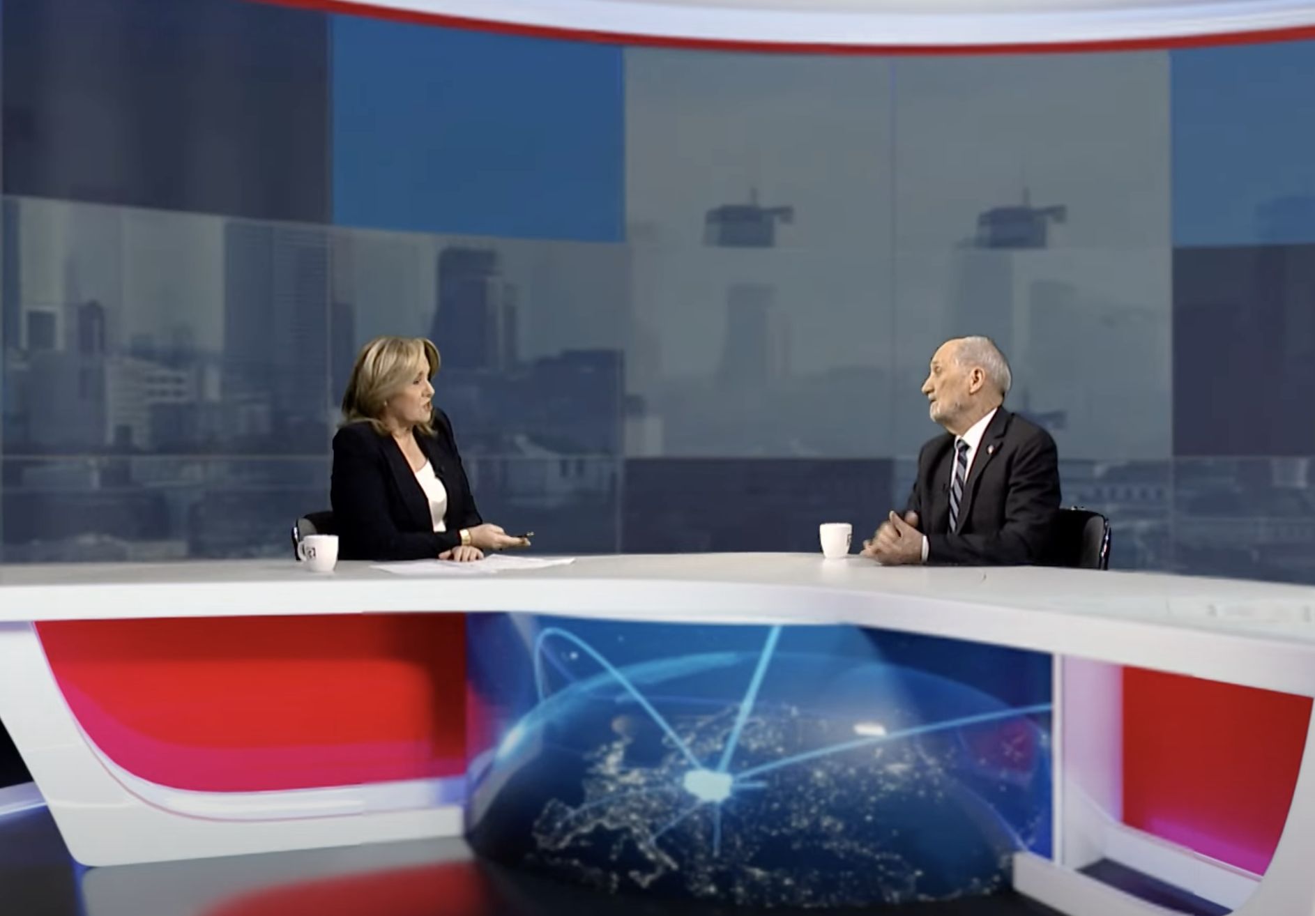 Danuta Holecka i Antoni Macierewicz