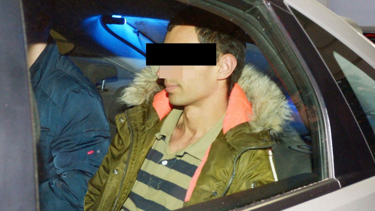 Kajetan P. podczas eskorty do sądu w Valletcie 