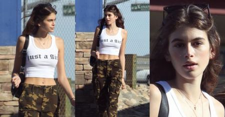 16-letnia córka Cindy Crawford chwali się płaskim brzuchem