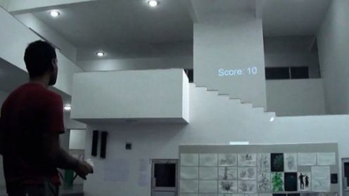 Interaktywny Pong na ścianie mieszkania [wideo] 1