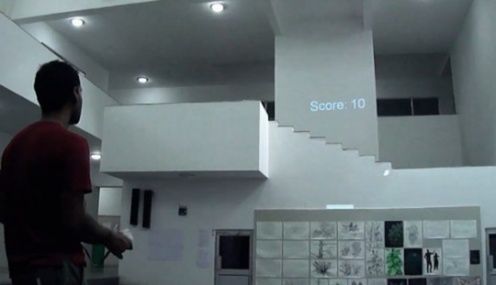 Interaktywny Pong na ścianie mieszkania [wideo]