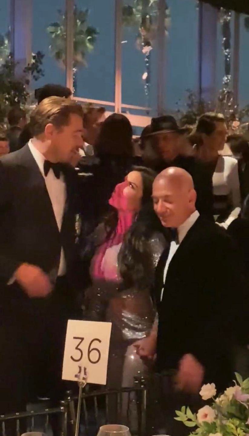 Leonardo DiCaprio, Lauren Sanchez, Jeff Bezos