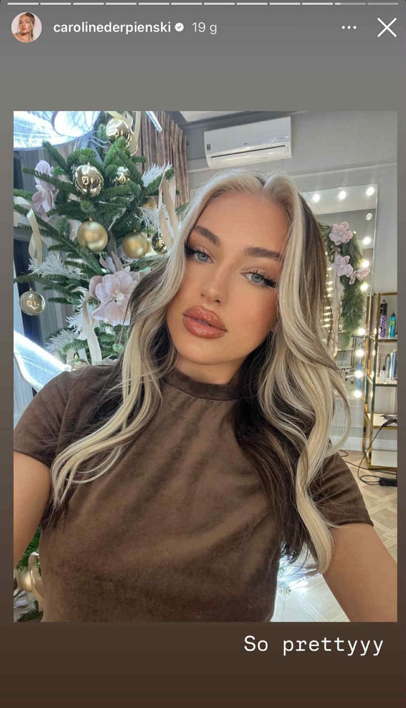 Caroline Derpienski w nowej fryzurze