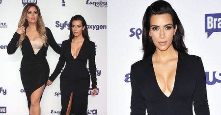 Kim i Khlole na czarno...