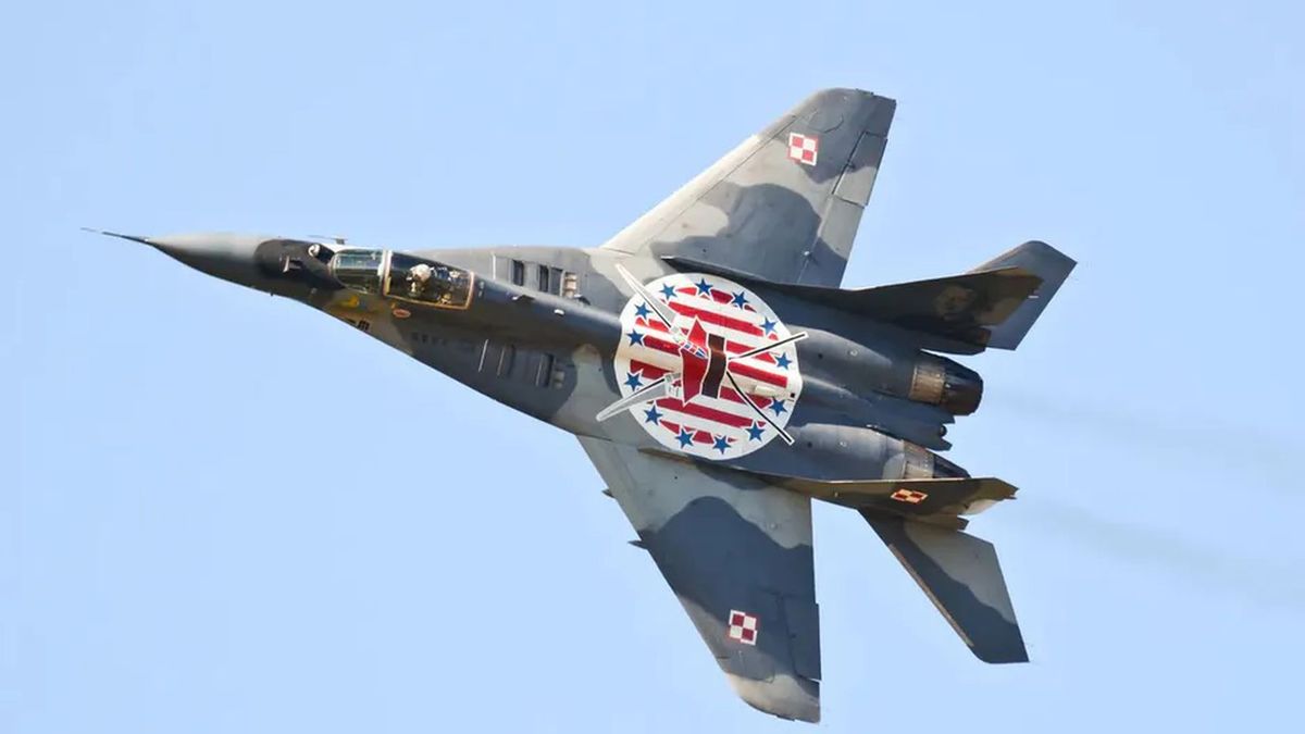 MiG-29 należący do polskiego lotnictwa, zdjęcie ilustracyjn