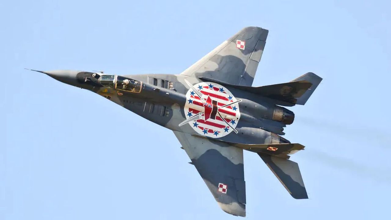 MiG-29 należący do polskiego lotnictwa, zdjęcie ilustracyjne