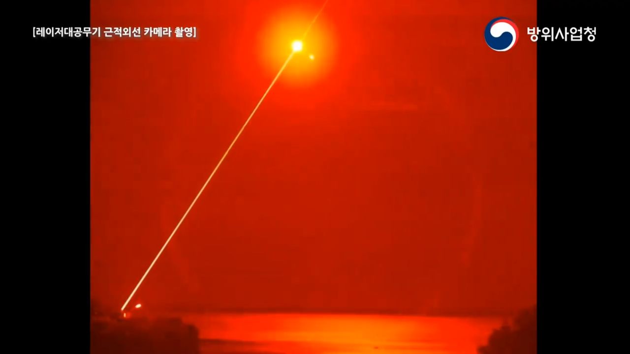 South Korean laser during target neutralisation tests.