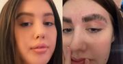 Zdecydowała się na laminację brwi. Takiego efektu się nie spodziewała