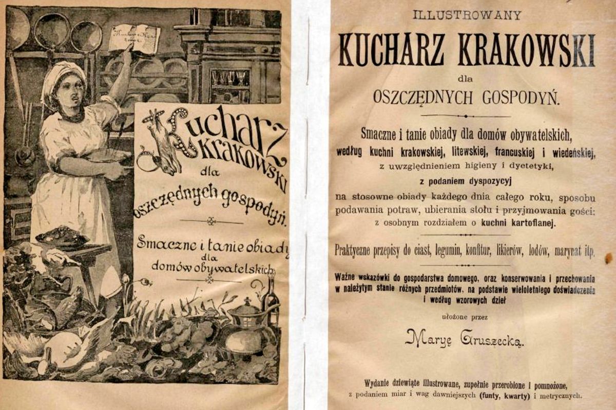 Autorka "Kucharza Krakowskiego" pisała wtedy pod pseudonimem Marii Gruszeckiej