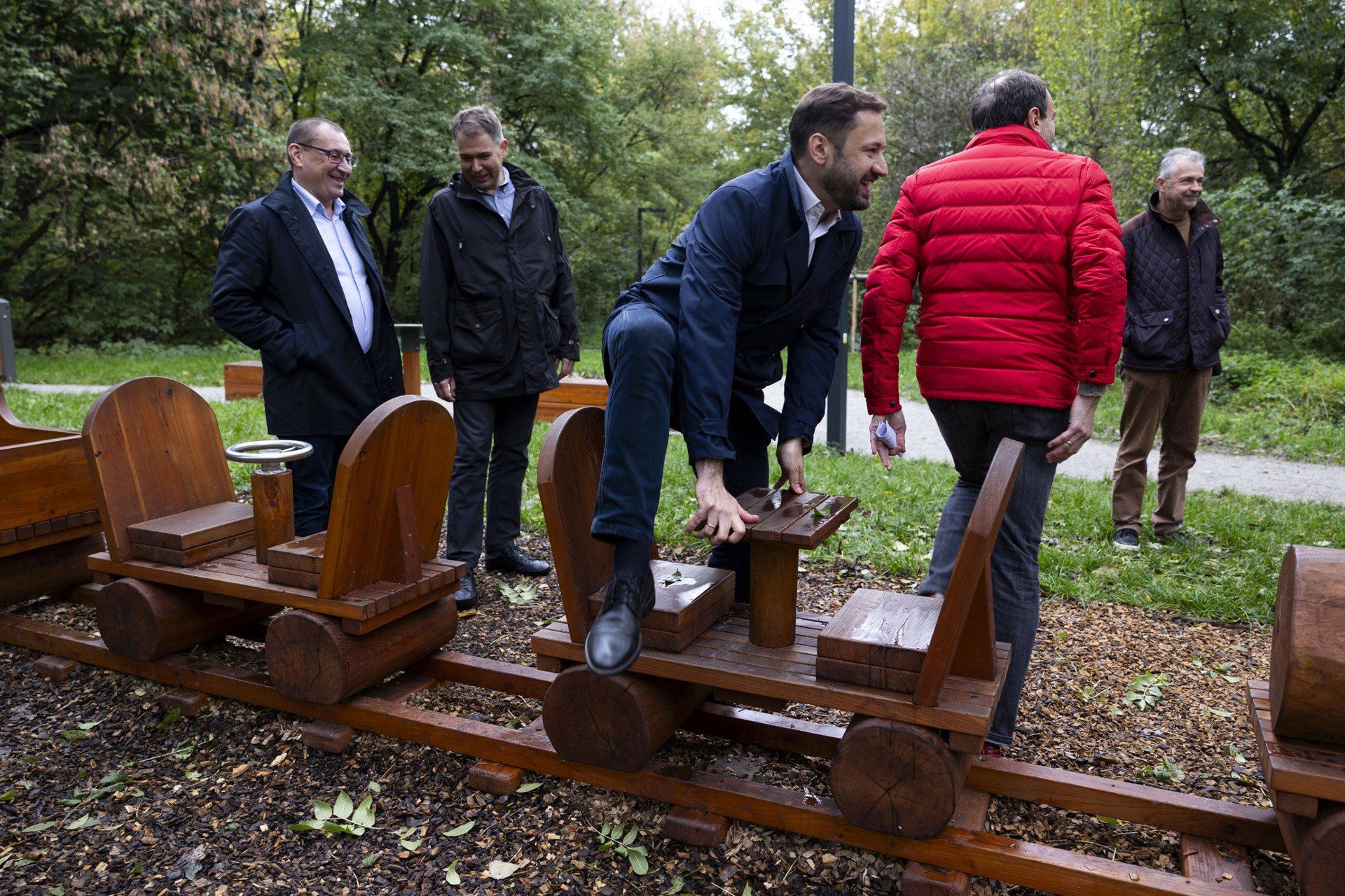11.10.2025 KRAKOW OTWARCIE PARK LOKIETKA ZZM PIKNIK N/Z ALEKSANDER MISZALSKI - PREZYDENT KRAKOWA FOT. WOJCIECH MATUSIK / POLSKAPRESS