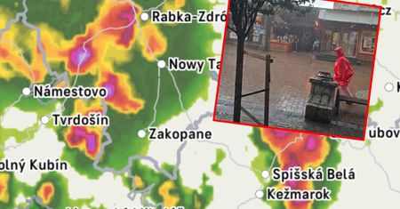 Burze w Małopolsce. Intensywny deszcz spadł na Krupówkach