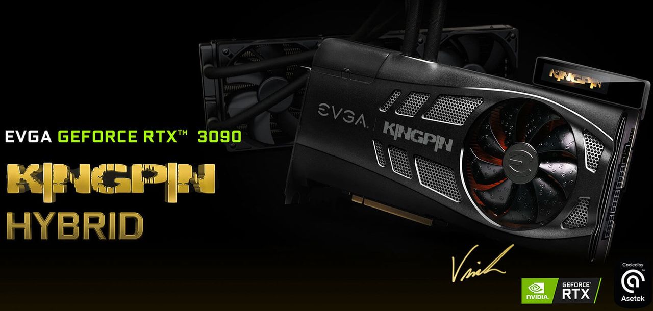 Będzie nowy EVGA Kingpin. Bazą zostanie GeForce RTX 3090 Ti - EVGA GeForce RTX 3090 KINGPIN HYBRID GAMING 
