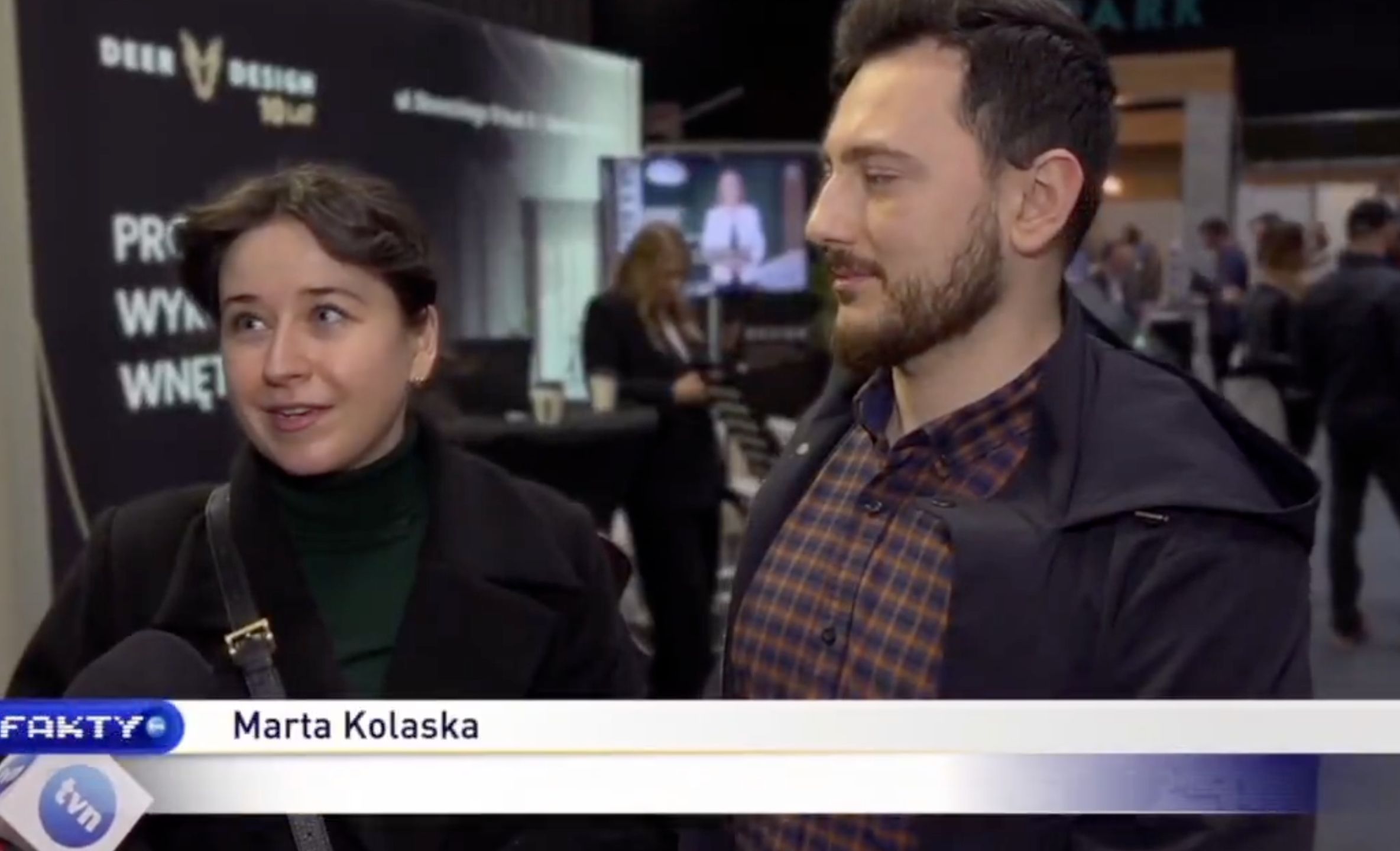 Marta Kolaska z mężem