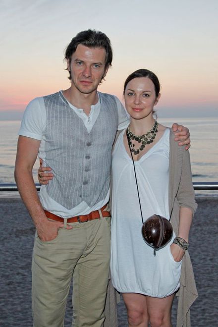 Marcin Kwaśny z pierwszą żoną Dianą