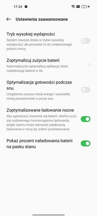 Ładowanie oppo