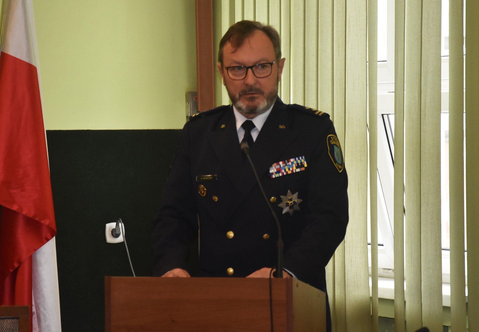 Uroczystość odznaczenia komendanta Andrzeja Krosty