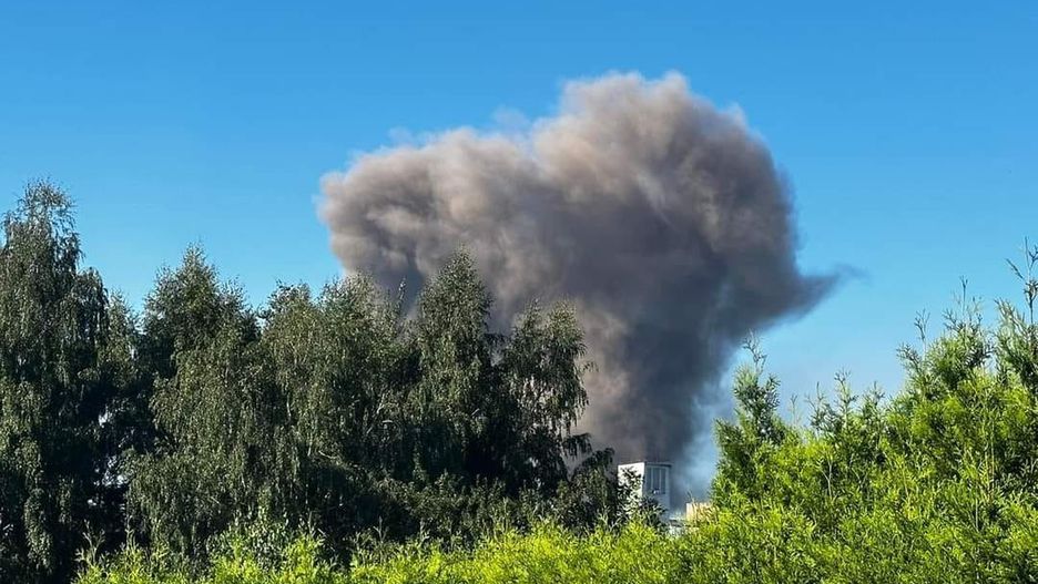 Dymiąca hałda w Radlinie