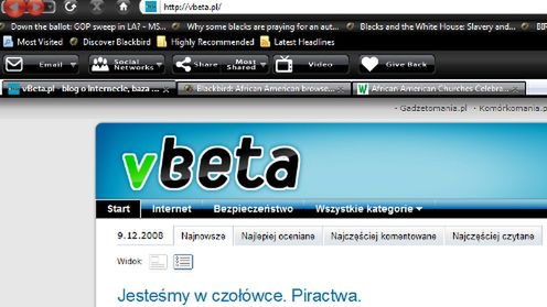 Blackbird - przeglądarka dla Afroamerykanów 1