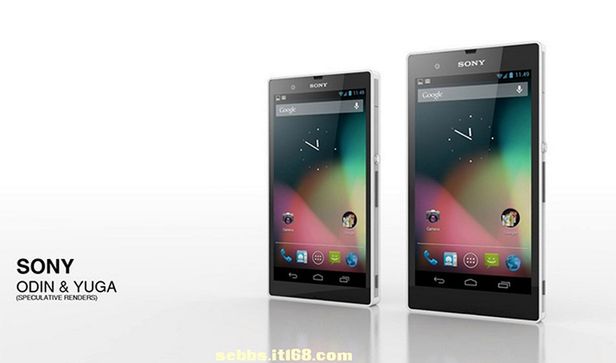 Koncepcyjne rendery smartfonów Sony Odin i Sony Yuga (fot. it168.com)