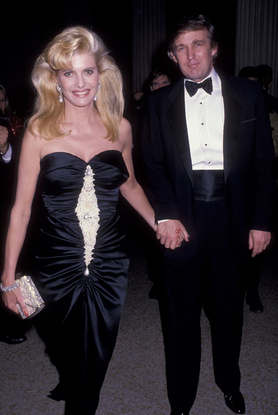 Donald Trump i Ivana Trump na Gali MET w 1989 roku