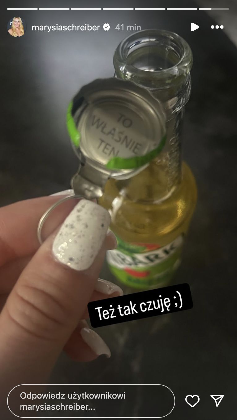 Marianna Schreiber dodała serię wymownych relacji