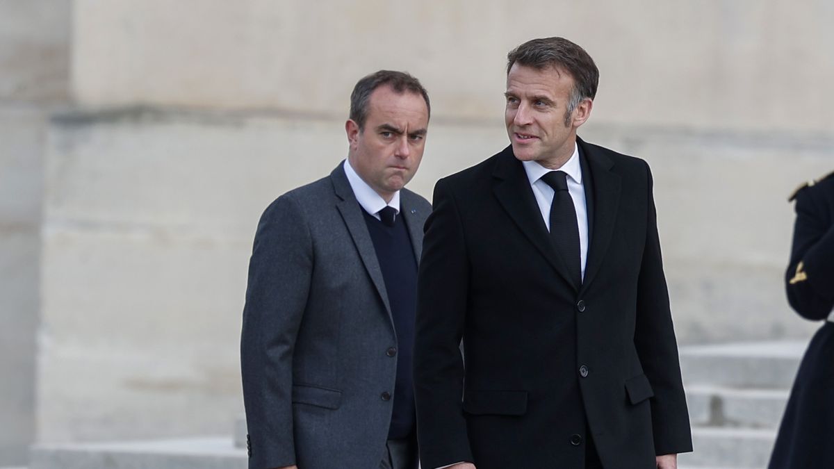 Sebastien Lecornu i Emmanuel Macron