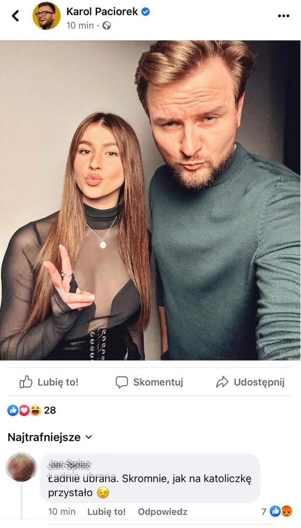 Roksana Węgiel u Karola Paciorka