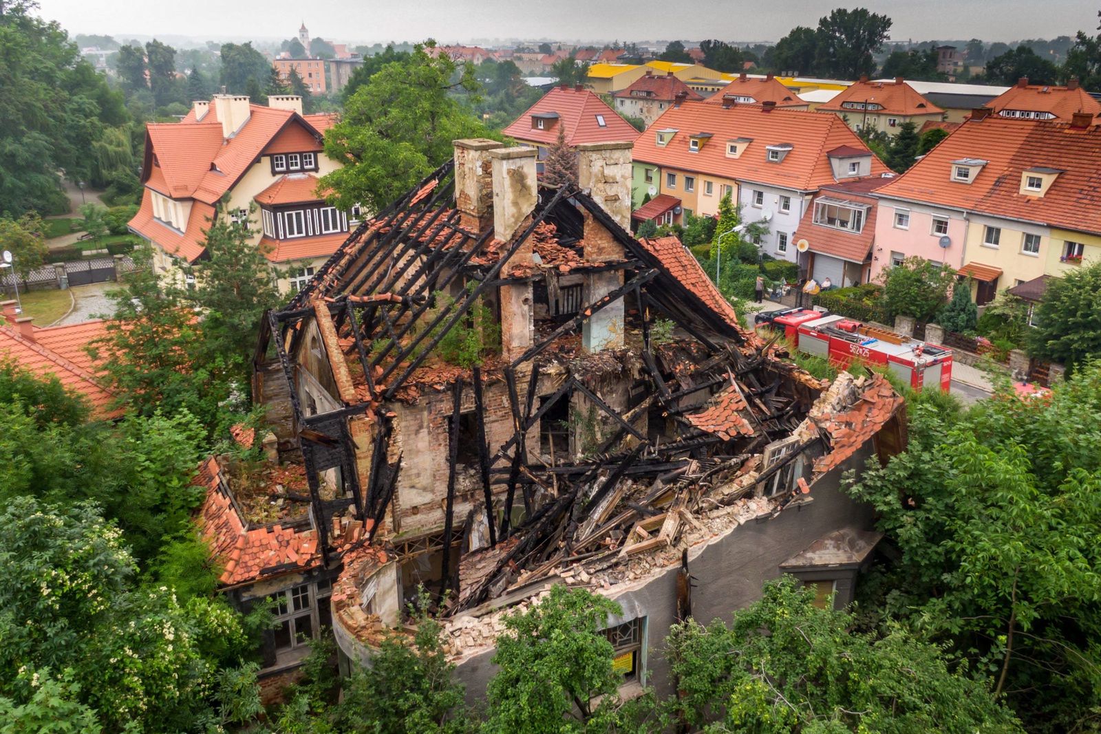 Katastrofa w Świebodzicach. W willi często bawiły się dzieci