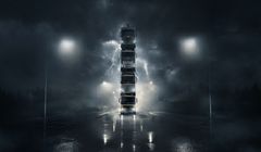 Roger Alm na szczycie jadącej wieży z 4 ciężarówek w nowej reklamie Volvo Trucks (wideo)