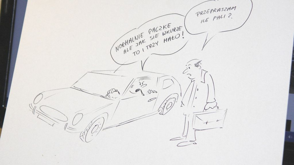 Rysunek przyjaciela, który chciał pozostać anonimowy.