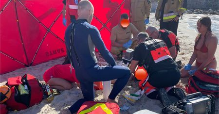 Dramat w Łebie. Plażowicz reanimowany półtorej godziny