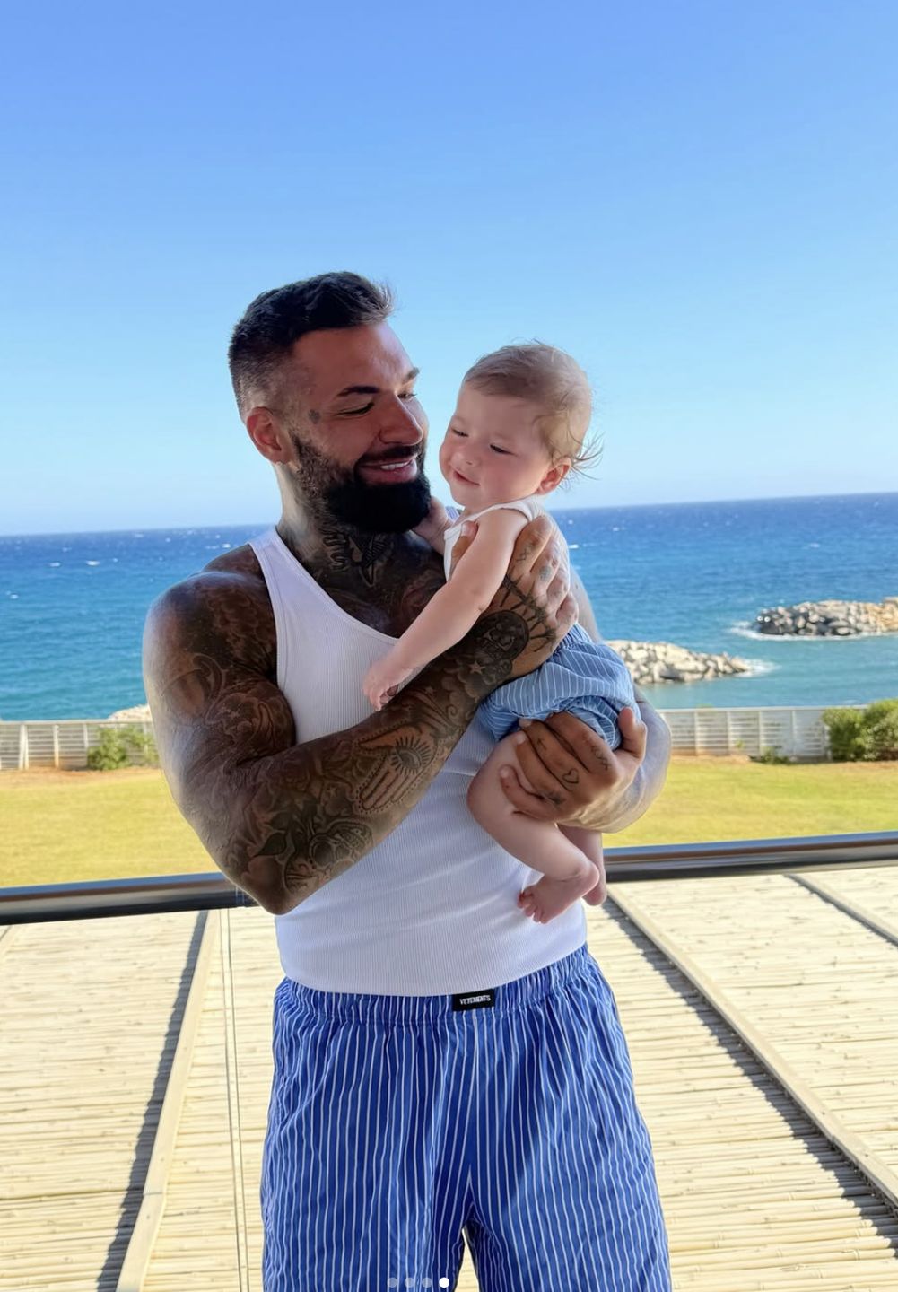 Daniel Majewski z synem