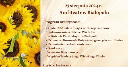 Dożynki w Białopolu 2024. Gwiazdą imprezy Iness. Zobacz godzinowy program