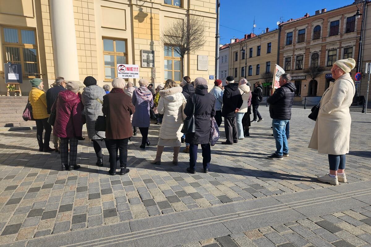 Protest mieszkańców Lublina wobec planów budowy trzech spalarni śmieci w mieście