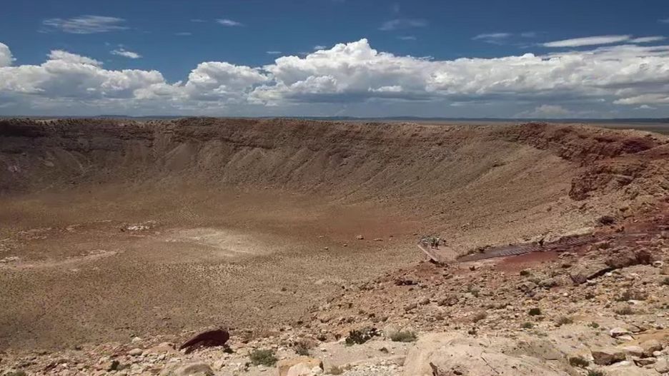 Krater pozostały po uderzeniu asteroidy, która zgładziła dinozaury. 